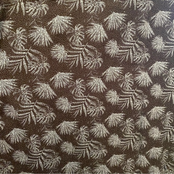 NAT NAST Men Blue Palm Leaves Print Silk Blend Button Short Sleeve Top Size XL - Picture 4 of 7